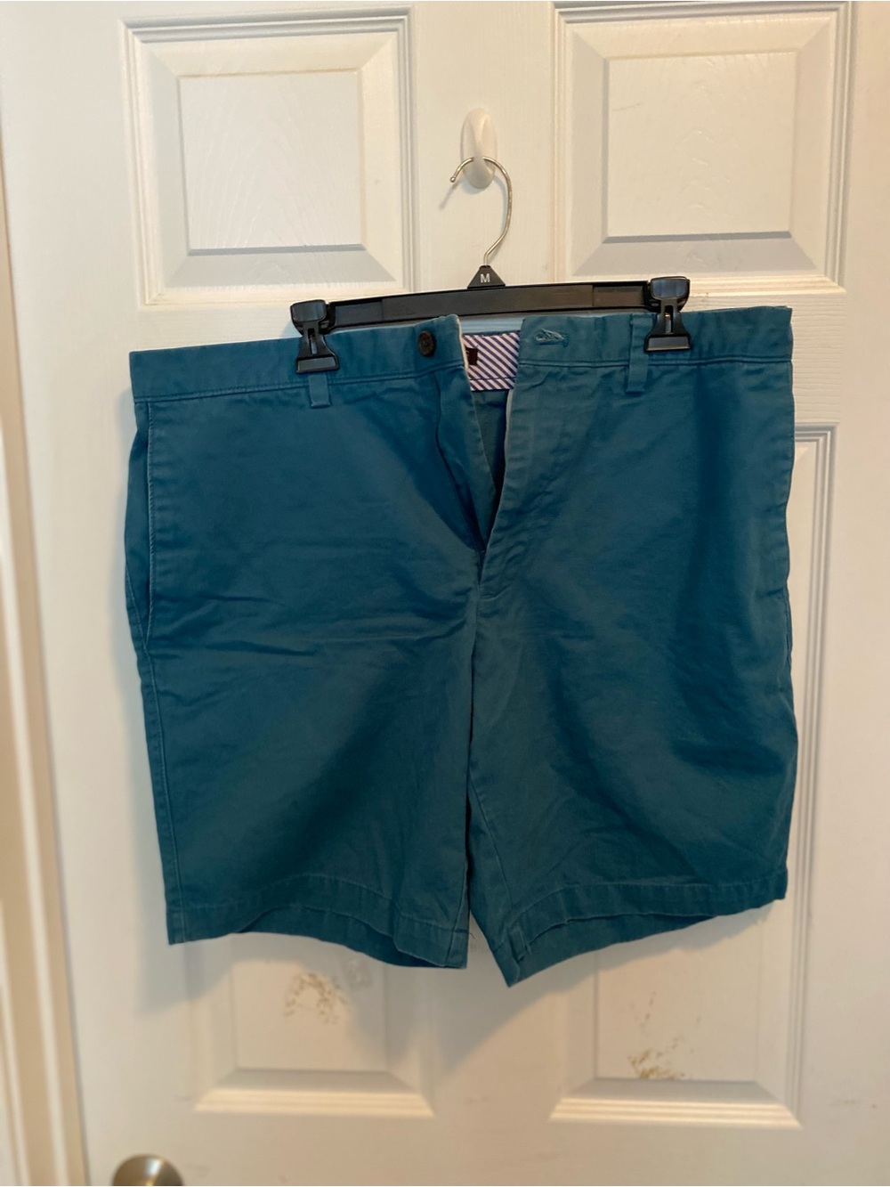 Banana Republic Men's Teal Green Cotton Shorts - Classic Casual